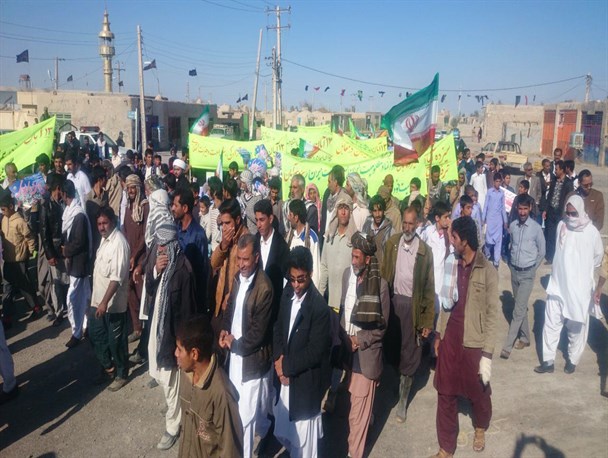 مراسم گرامیداشت یوم الله ۱۳ آبان در بخش قرقری شهرستان هیرمند برگزار شد