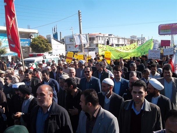 گزارش تصویری/تظاهرات ضد استکباری 13آبان در بندرترکمن