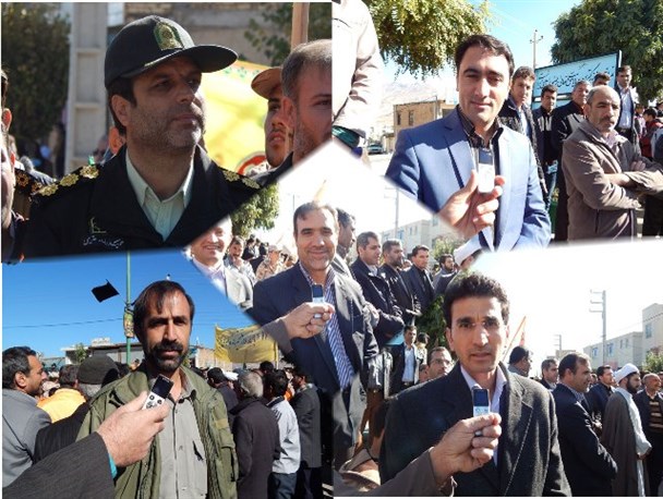 مسئولین آگاه و با بصیر ماهنشانی انزجار خود را از استکبار اعلام کردند