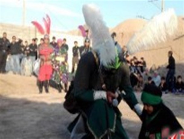 تعزیه هیئت علمدار کربلا در مؤسسه خیریه حضرت رقیه (س) رفسنجان/تصاویر
