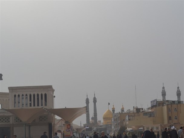قم غبار آلود شد+تصاویر