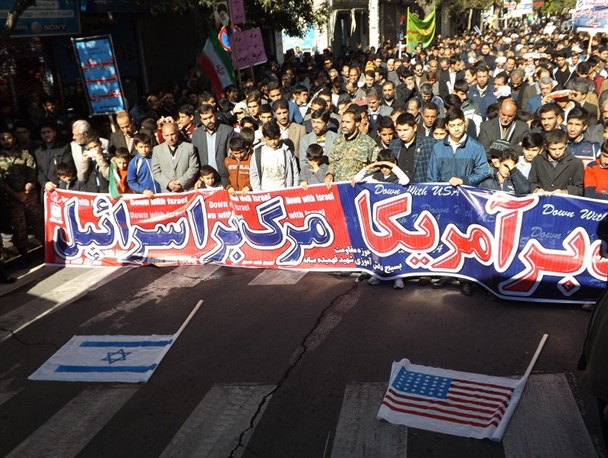 راهپیمایی روز ۱۳ آبان در شهرستان میانه برگزار شد +تصاویر