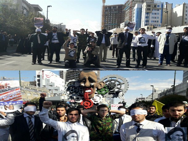 شرکت گسترده دانش‌آموزان مشهدی در ۸ برنامه فرهنگی و هنری ویژه راهپیمایی ۱۳ آبان