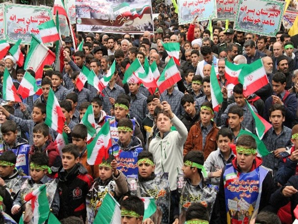 راهپیمایی 13 آبان در استان زنجان برگزار شد+ تصاویر