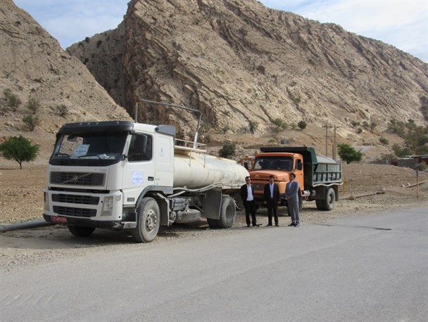 برگزاری مانور پدافند غیرعامل در آبفای روستایی لنده/آبرسانی به روستاها با تانکر+تصاویر