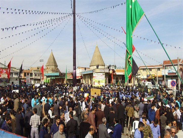 ۱۳ آبان؛ ایستادگی ایران، افول آمریکا/طنین "مرگ بر آمریکا" در دیار علویان+ تصاویر