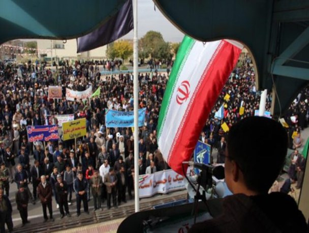 راهپیمایی ۱۳ آبان در سراسر آذربایجان غربی