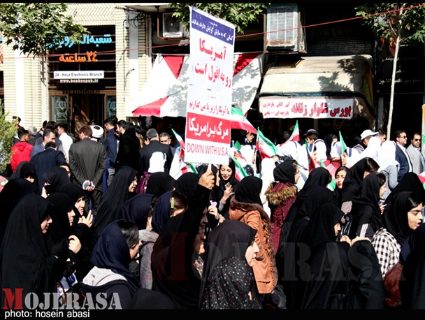 شکوه راهپیمایی ۱۳ آبان در زنجان + تصاویر
