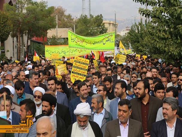 راهپیمایی یوم الله 13 آبان در سمنان