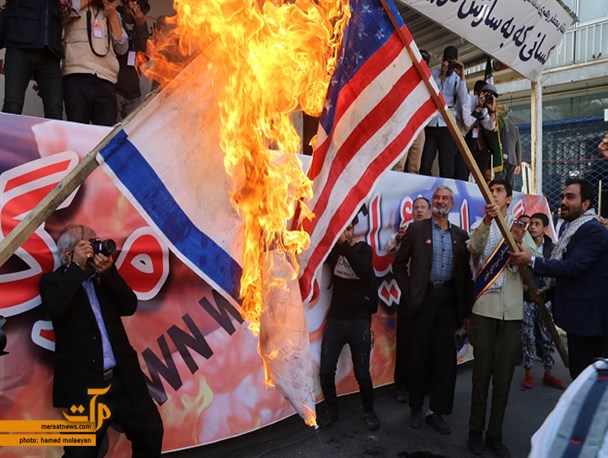 فریاد "مرگ بر آمریکا" در سراسر استان سمنان طنین انداز شد+تصاویر