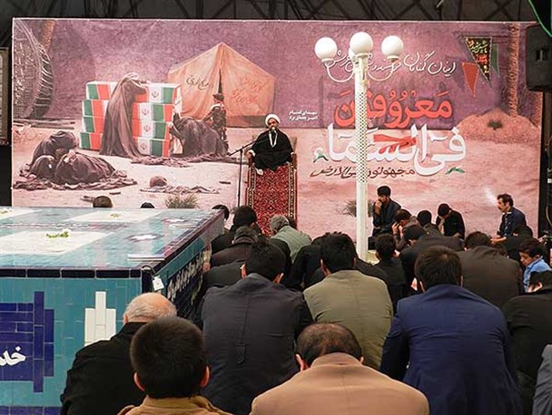 مراسم سالگرد تدفین شهدای گمنام امیرچخماق یزد برگزار شد+ تصاویر