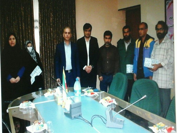 دیدار بخشدار امام حسن با معلولین شهر امام حسن