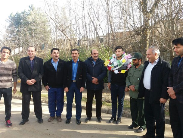 استقبال از نائب قهرمان کشوری در گرمی