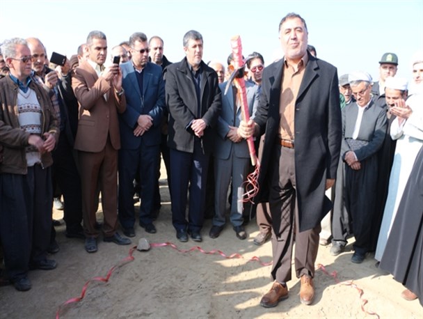 کلنگ احداث مدارس ۶کلاسه روستایی در میاندوآب به زمین زده شد + تصاویر