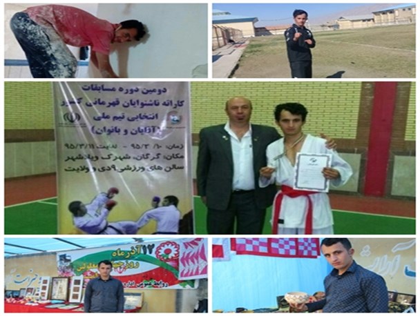 ناشنوایی که قهرمان تیم ملی کاراته است و هم سفالگر و هنرمند+تصاویر