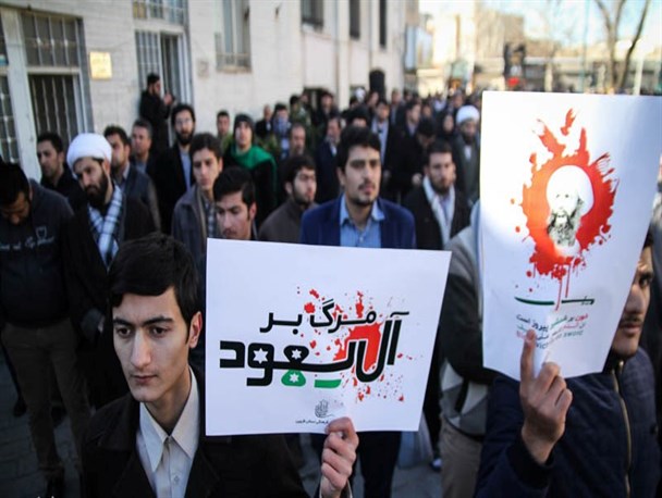 دانشجویان قزوینی همپای آحاد مردم ندای دادخواهی شیخ نمر را سر دادند