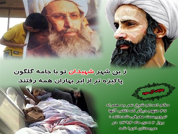 شهادت شیخ نمر توطئه ای صهیونیستی برای تشدید تفرقه بین امت اسلامی است
