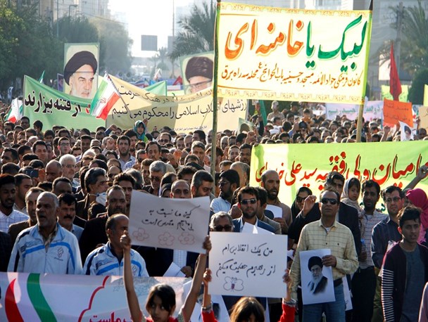اتمام حجت هرمزگانی ها با فتنه گران+ تصاویر
