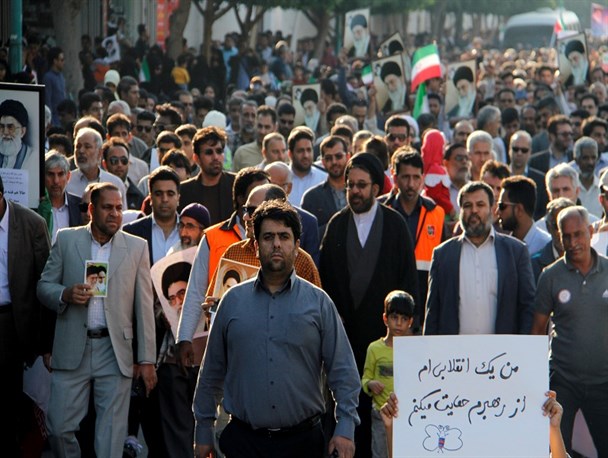 شکوه حضور حماسی حافظان حریم ولایت در هرمزگان