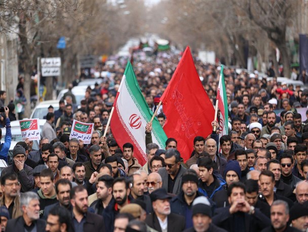 راهپیمایی مردم همدان در پی شهادت سردار سلیمانی