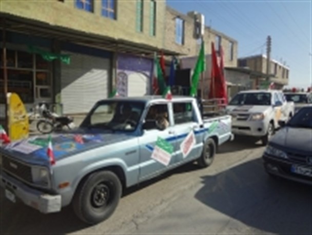 مراسم نمادین استقبال از ورود امام خمینی(ره) در دهدشت برگزار شد + تصاویر
