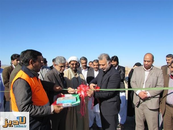 افتتاح پروژه معابر روستایی شهرستان میرجاوه