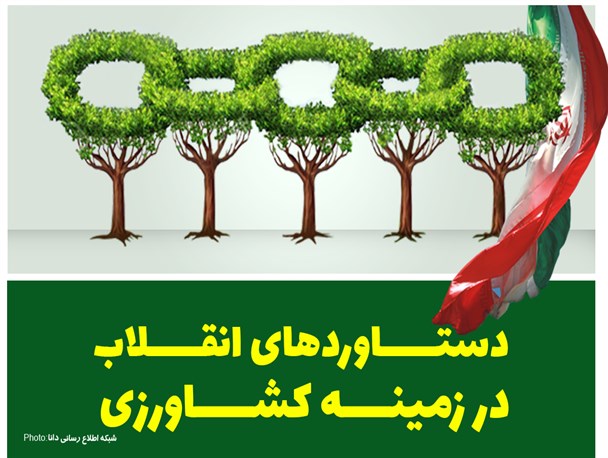 اینفوگرافیک/دستاوردهای انقلاب در زمینه کشاورزی