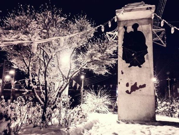 نمایی زیبا از میدان امام خمینی(ره) در گیوی