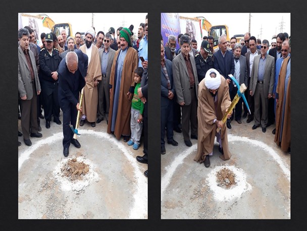 کلنگ زنی طرح شبکه توزیع اب کوی یاسر شهرستان امیدیه