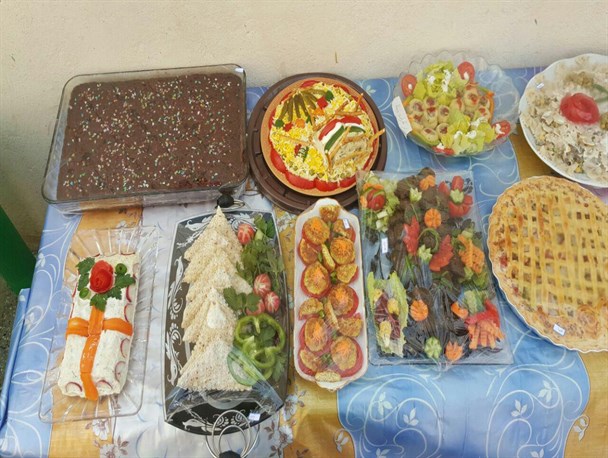 مسابقه نقاشی و پخت غذای سالم در مراوه تپه + تصاویر
