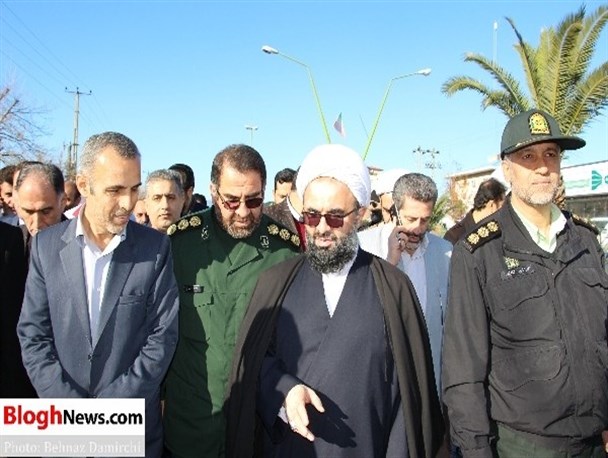 مشعل انقلاب در شهرستان نور روشن شد