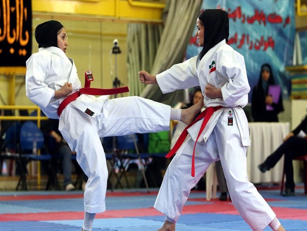کاراته انتخابی تیم ملی| نفرات برتر کاتا و اوزان منفی ۵۰ و ۵۵ دختران مشخص شدند