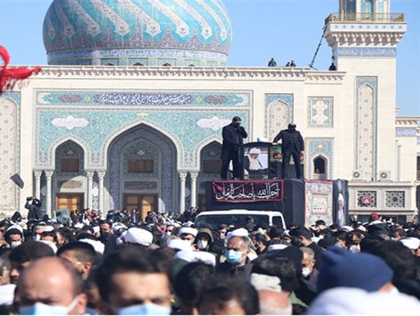 مراسم تشییع پیکر آیت الله صافی گلپایگانی برگزار شد+عکس و فیلم