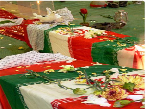 تشییع و تدفین دو شهید گمنام در شهر سورشجان