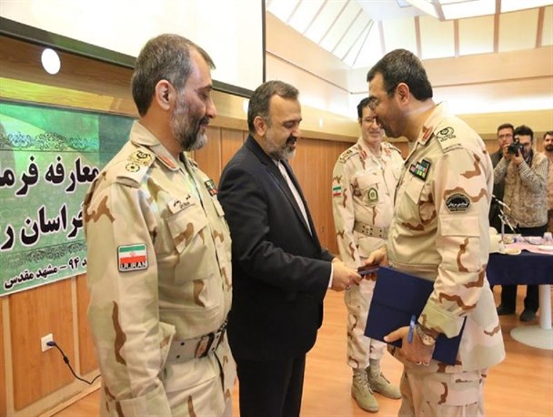 مراسم تکریم و معارفه فرماندهی مرزبانی خراسان رضوی برگزار شد