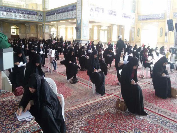 آزمون سراسری مرحله چهارم طرح تربیت حافظان قرآن کریم در دلیجان برگزار شد+عکس