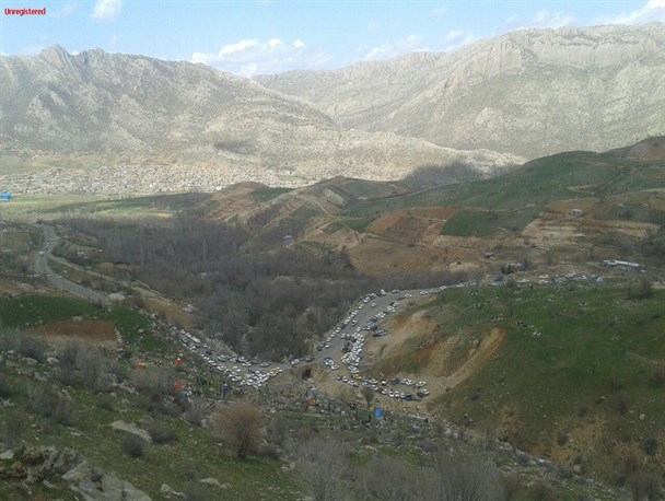 حال و هوای برخی از نقاط گردشگری سروآباد در روز طبیعت