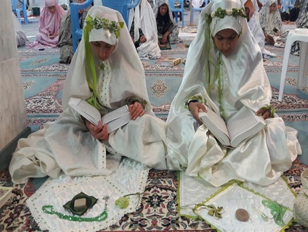 آیین معنوی اعتکاف در نی ریز+تصاویر