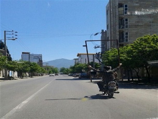 موتور سواری در چارچوب....!