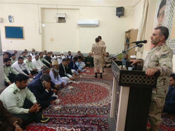 مراسم گرامیداشت شهادت مرزبانان هنگ مرزی میرجاوه
