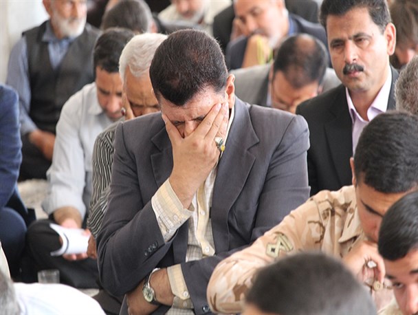 عاشقان روح الله در خلیل آباد به سوگ نشستند+تصاویر
