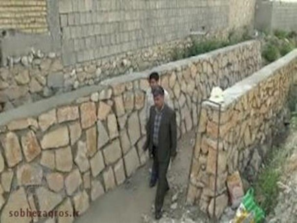 پیشرفت ۹۰ درصدی کانال دفع آب‌های سطحی "بُردیان" شهرستان چرام