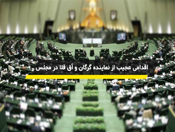 اقدامی عجیب از نماینده گرگان و آق قلا در مجلس
