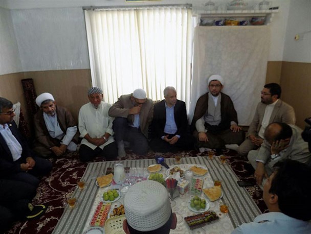دلجویی رییس سازمان حج و زیارت کشور از خانواده شهید منا در گمیشان + تصاویر