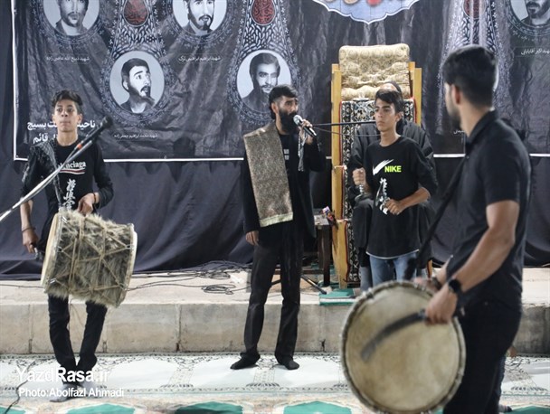 مراسم روضه‌خوانی در ناحیه مقاومت بسیج مرکزی یزد