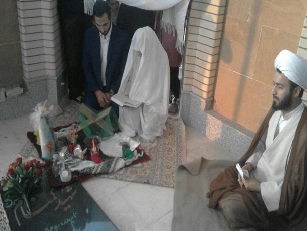 زوج نور آبادی تربت پاک شهدا را آغازگر زندگیشان قرار دادند