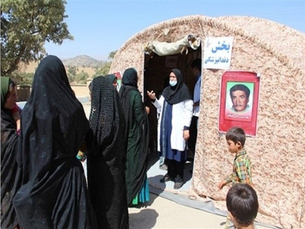 بیمارستان صحرایی با کادر پزشکی مجرب در مناطق محروم لردگان برپا شد