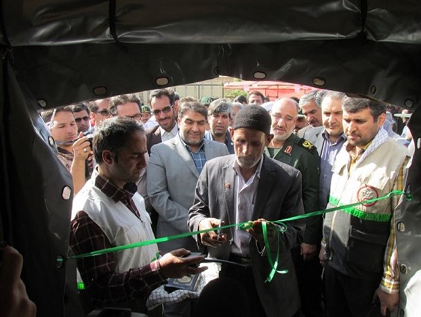 افتتاح بیمارستان صحرایی شهید مدافع حرم« علی اکبر عربی»در خمین+ تصاویر