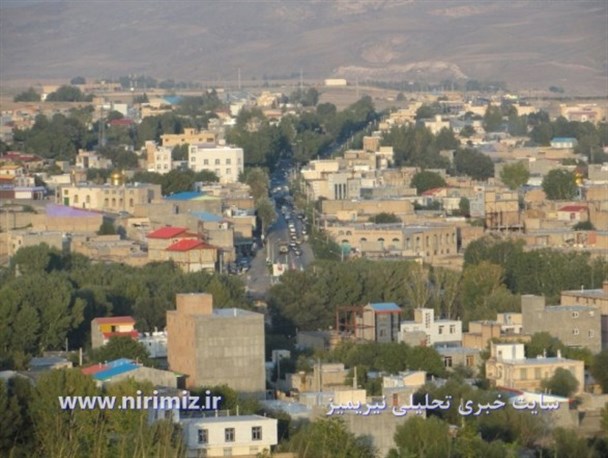 نمای زیبا از شهر نیر