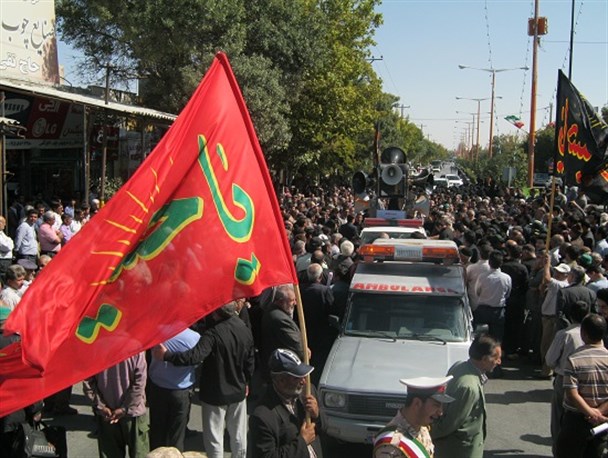 مردم شیروان پیکر جانباخته فاجعه منا را تا زادگاهش همراهی کردند+تصاویر